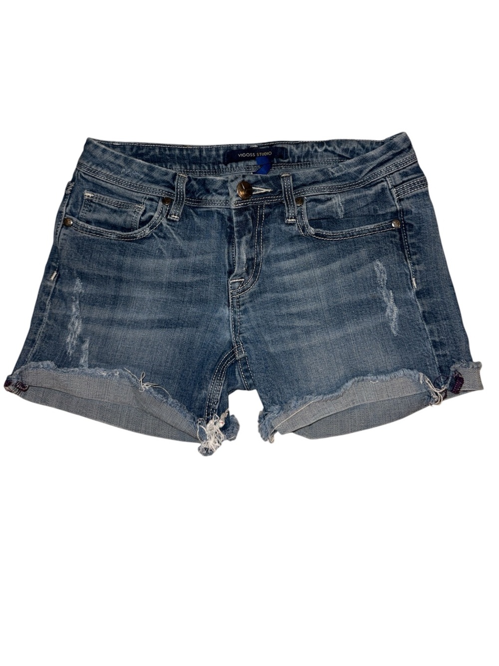 Vigoss Studio Women's Blue Denim Cutoff Shorts